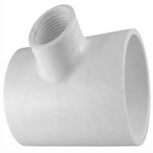 1-1/2X1-1/2X3/4 PVC S40 SXSXF TEE