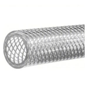 1/2" Clear Braided Tubing - 120in (10ft)
