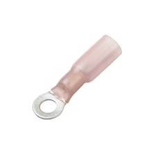 NSPA KS116-14, Heat Shrink & Crimp Ring Terminal, 1/4" Stud, Red, 22-18 Ga (Bag of 10)