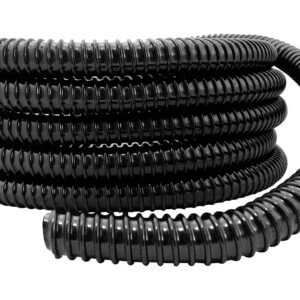 APM 1.5in Corrugated Tubing Blk By 10ft (120in) Length