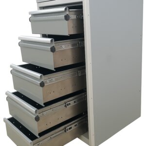 Aluminum 5 Drawer Tool Cabinet